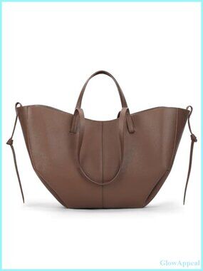 Large Faux Leather Tote Bag for Women Trendy Work Handbag Purse